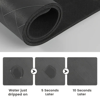 Pet Feeding Mat-Absorbent Pet Placemat for Dog Cat Food and Water Bowl with Waterproof Rubber Backing, Quick Dry Water Mat