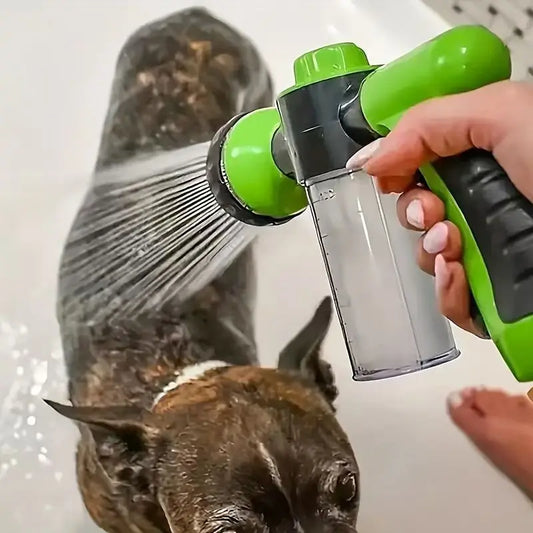 8 in 1 High Pressure Foam Pet Shower Gun Adjustable Hose Nozzle Multifunctional Tool for Dog Cat Bath Garden Vehicle Washing
