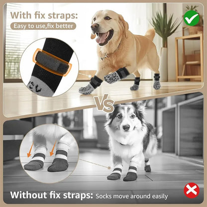 Anti-Slip Dog Paw Boots (4pcs)