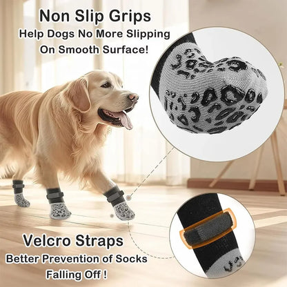 Anti-Slip Dog Paw Boots (4pcs)