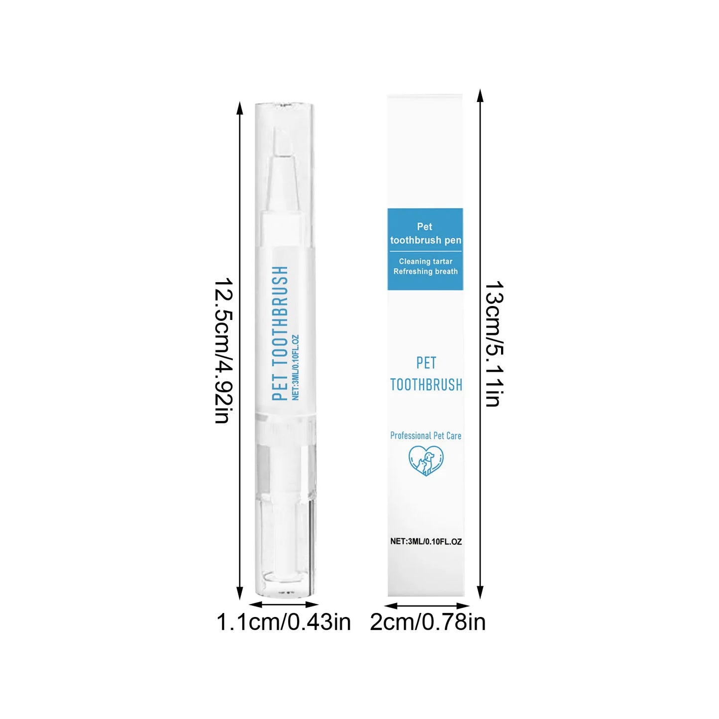 All-in-One Pet Toothbrush Pen