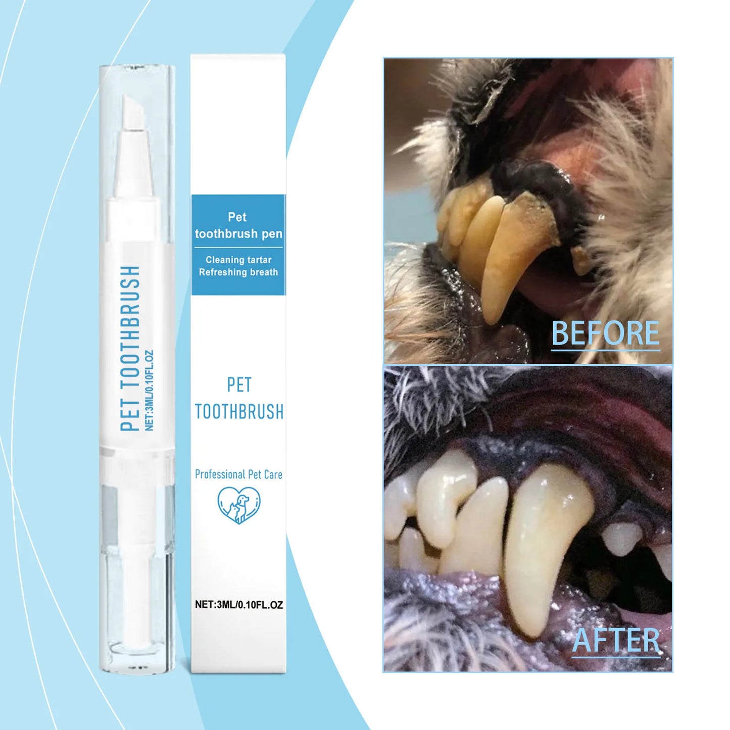 All-in-One Pet Toothbrush Pen