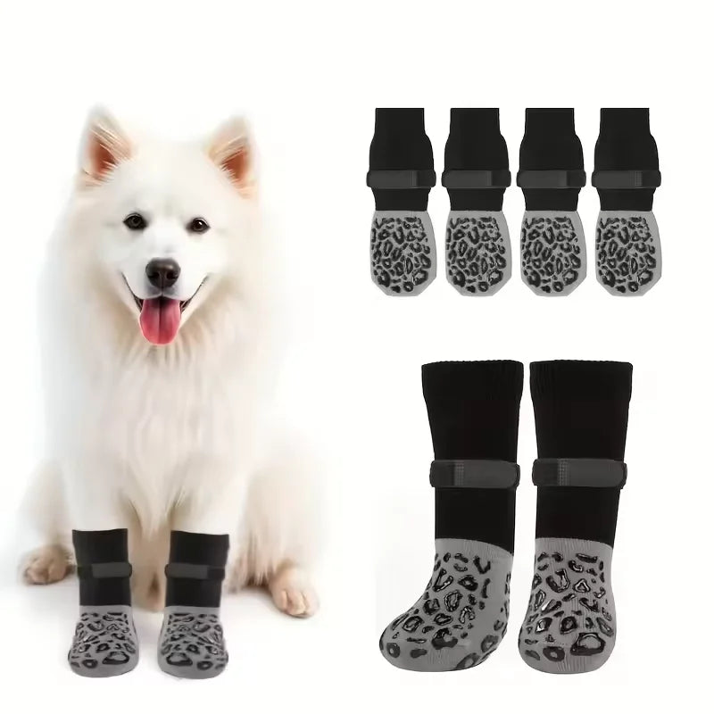Anti-Slip Dog Paw Boots (4pcs)